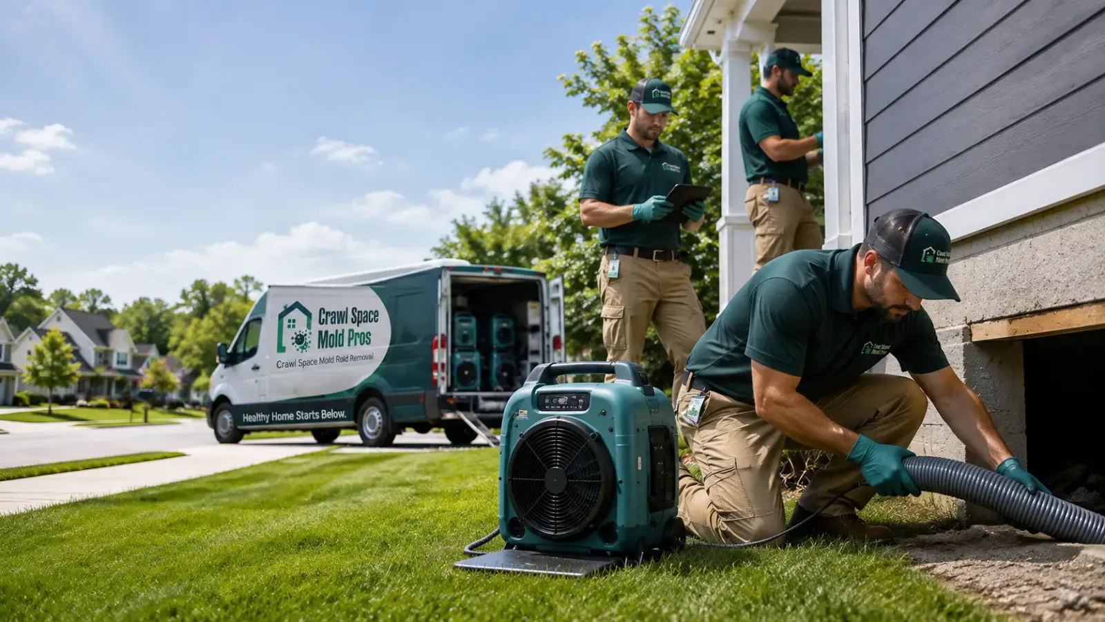 Crawl Space Mold Removal in Lisbon, ND